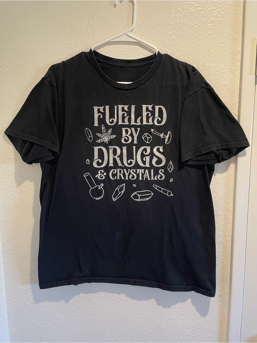 🔮 MENS Alt Grunge Novelty Stoner Graphic Tee Size M 💀